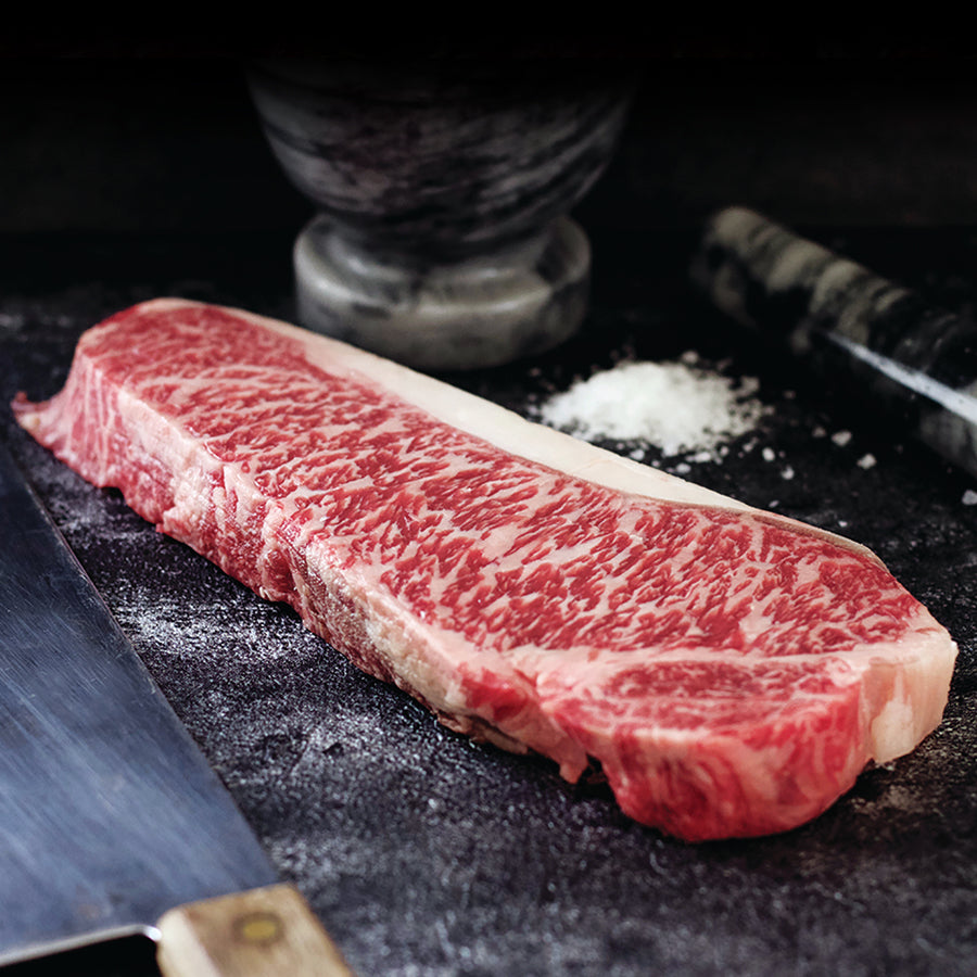 Grass-Fed Tajima Wagyu – NY Strip Steak