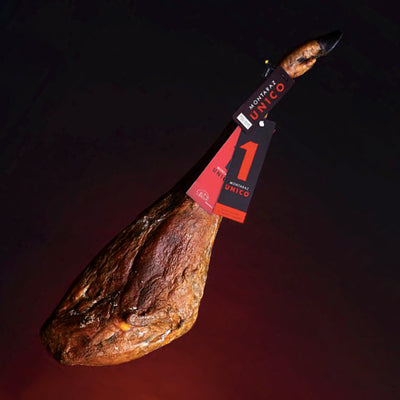 Montaraz - 100% Iberico bone in Jamon, acorn feed ,Shoulder Bellota, Pata Negra (16-18lbs.) EEUU025