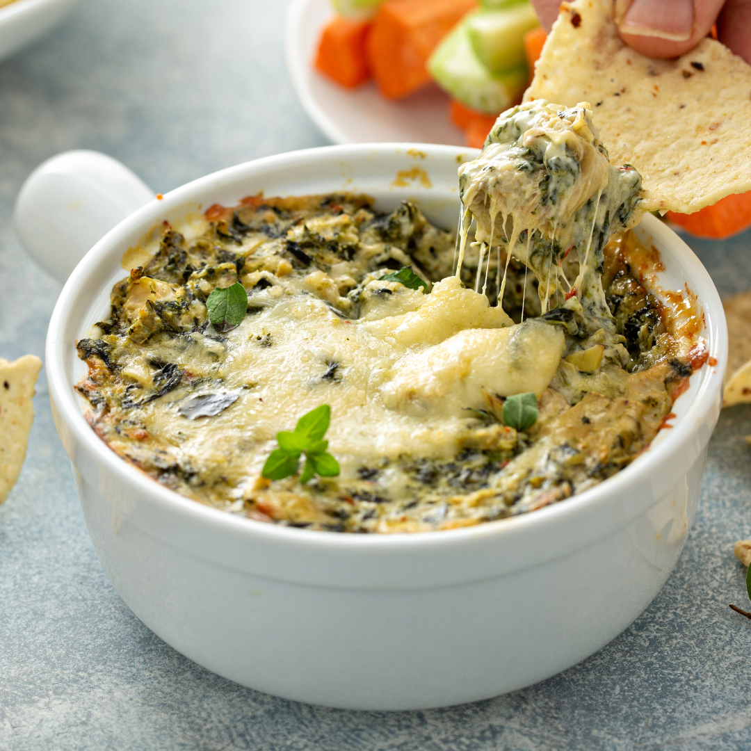 Famous Hot Crab and Artichoke Ramekin Dip